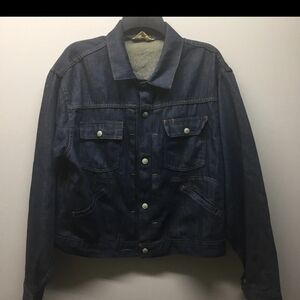 60s JC Penney Ranch Craft Penn Prest Light Weight Trucker Jean Jacket Womens Med